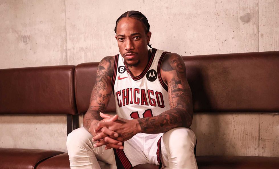 Demar DeRozan models the Bulls