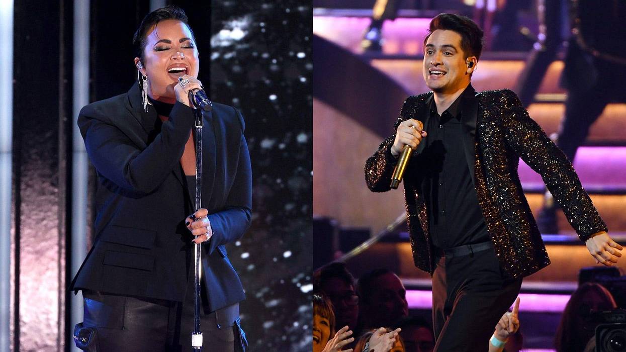 Demi Lovato and Brendon Urie