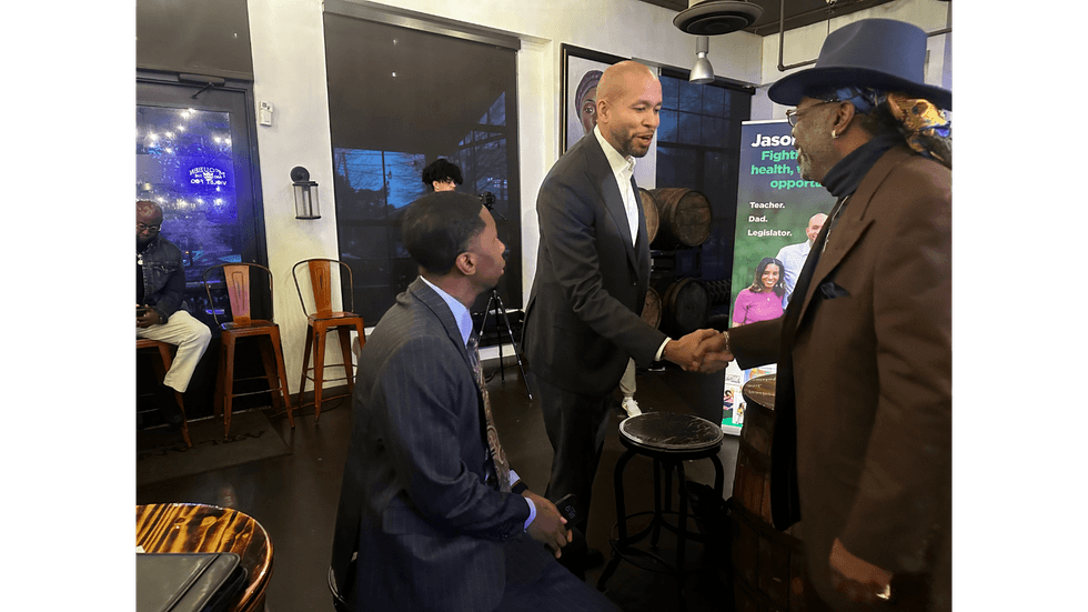 "Democratic candidate for governor and former State Senator" Jason Esteves