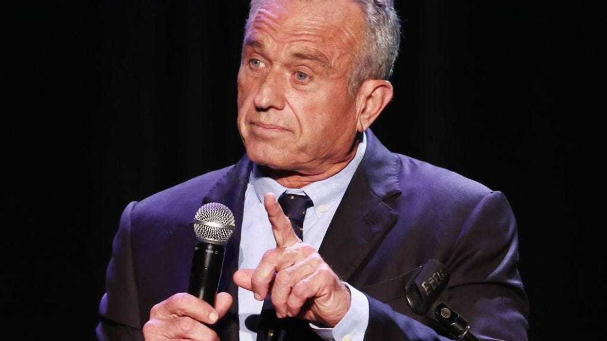 Democratic presidential candidate Robert F. Kennedy Jr. speaks at a Hispanic Heritage Month event at Wilshire Ebell Theatre on September 15, 2023 in Los Angeles, California. The 69-year-old Democrat is challenging President Biden in a long shot bid in the 2024 presidential race.