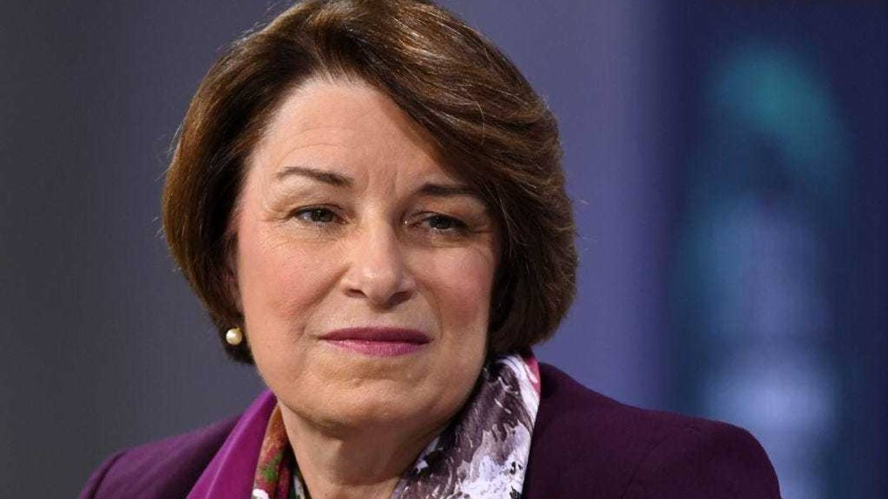 : Democratic presidential candidate U.S. Sen. Amy Klobuchar (D-MN) listens to a question at the National Forum on Wages and Working People: Creating an Economy That Works for All at Enclave on April 27, 2019 in Las Vegas, Nevada