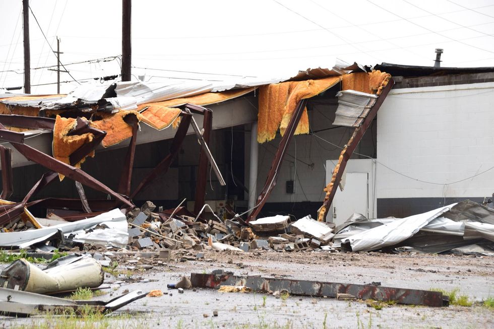 Demolition of 11755 Benham Road, an old automotive shop