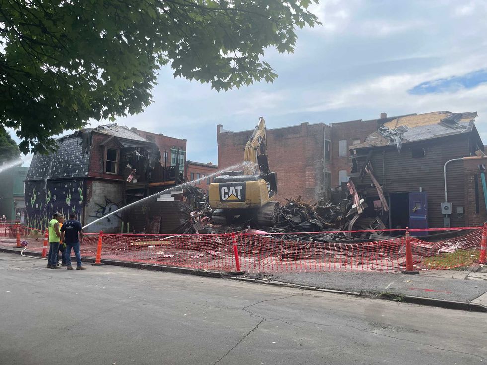 Demolition of The Old Pink in Buffalo