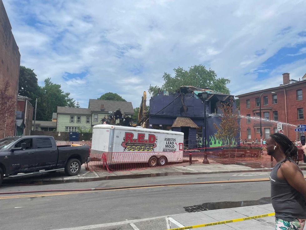 Demolition of The Old Pink in Buffalo