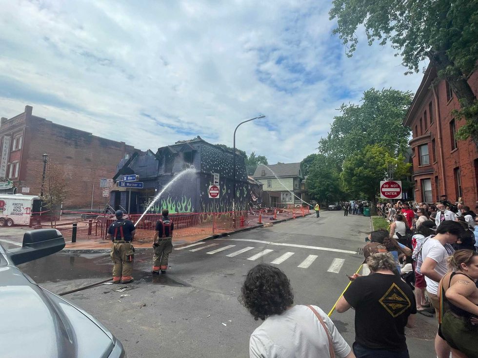 Demolition of The Old Pink in Buffalo