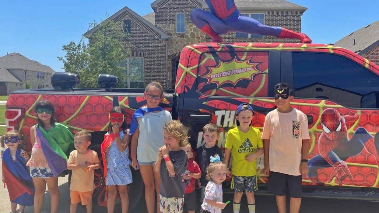 Denton Spiderman swings into Uvalde