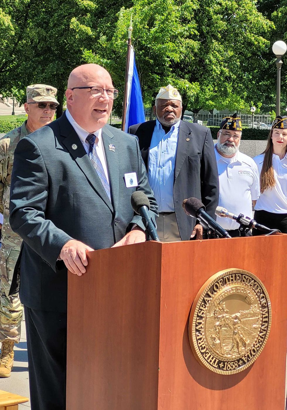 Department of Veterans Affairs Commissioner, Larry Herke.