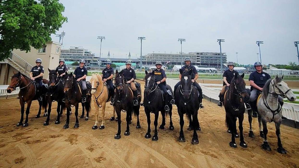 Deputies and their equine partners from Kent County, Mich. made a historic appearance in the Bluegrass State on Friday while providing security to the first leg of the Triple Crown, the Kentucky Derby.