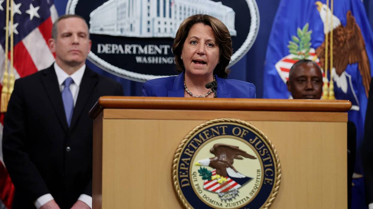 Deputy U.S. Attorney General Lisa Monaco speaks at a press conference with FBI Deputy Director Paul Abbate and Acting U.S. Attorney for the Northern District of California Stephanie Hinds on June 7, 2021 at the Justice Department in Washington, D.C.