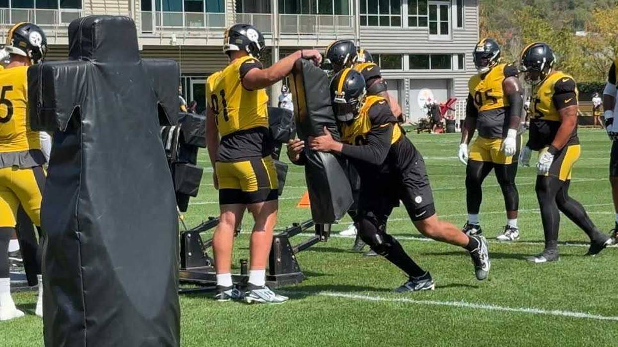 Derek Harmon practicing