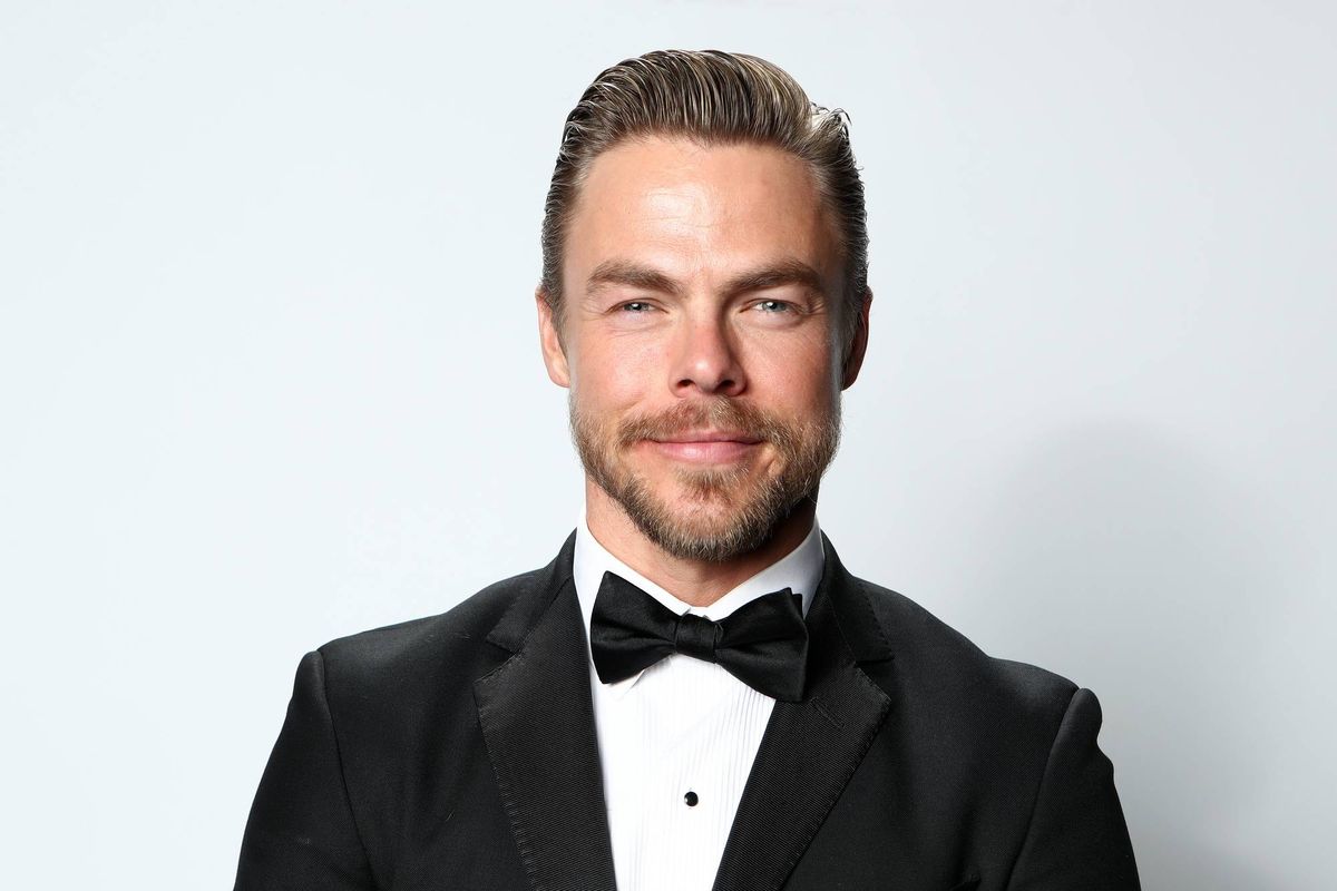 Derek Hough attends IMDb LIVE Presented By M&M'S At The Elton John AIDS Foundation Academy Awards Viewing Party on February 09, 2020 in Los Angeles, California.