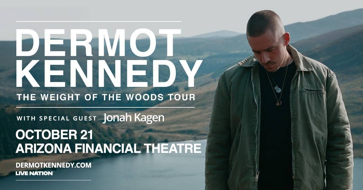 Dermot Kennedy looking down, "The Weight of the Woods" Tour w/ Jonah Kagen. Oct 21, AZ Financial Theatre.