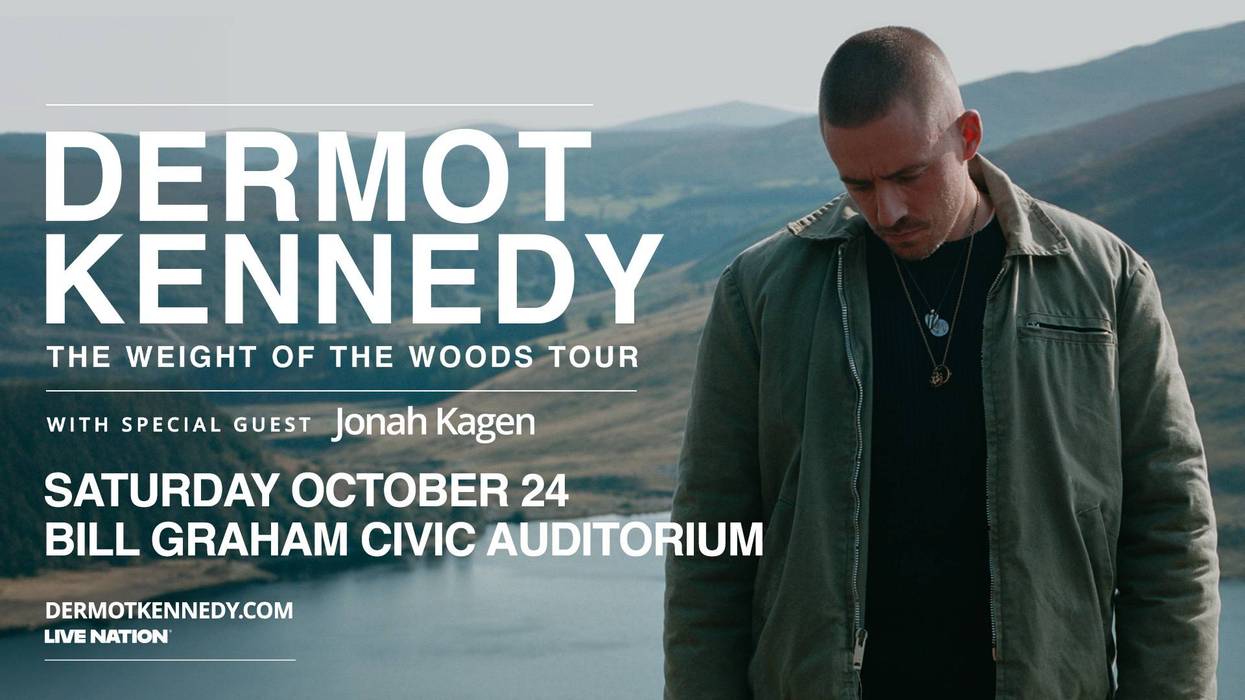 Dermot Kennedy: The Weight of the Woods Tour with Jonah Kagen. Oct 24, Bill Graham Civic Auditorium.