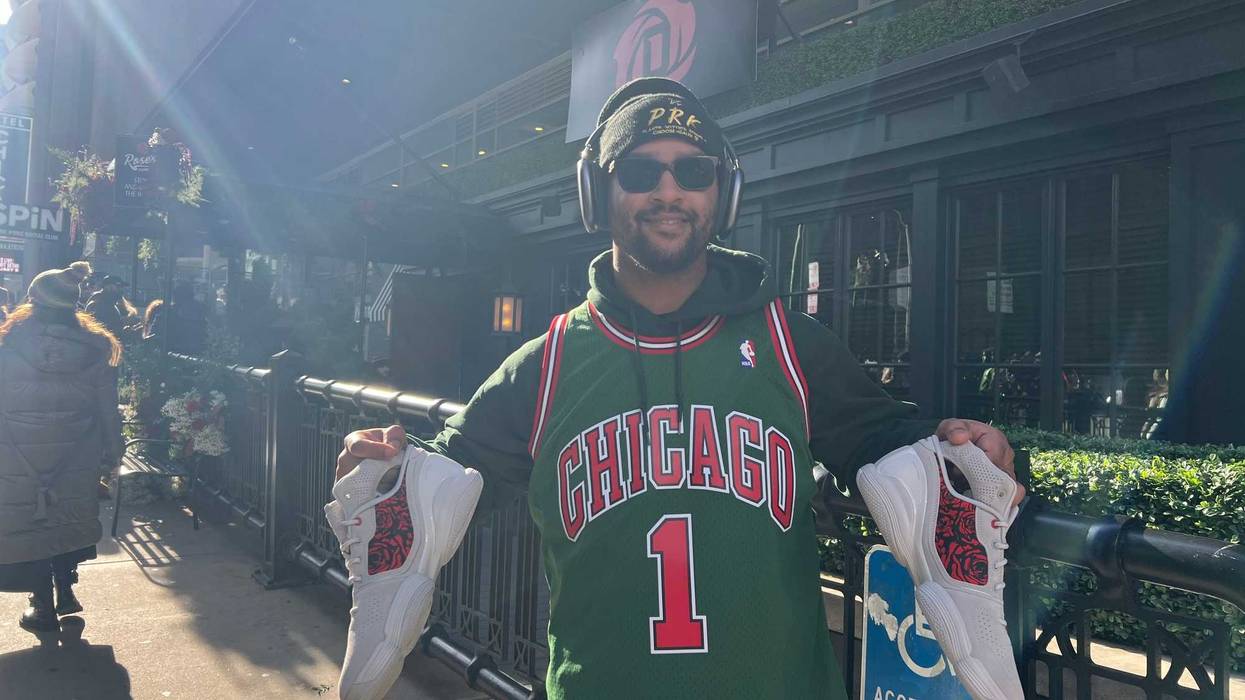 Derrick Rose flower pop-up