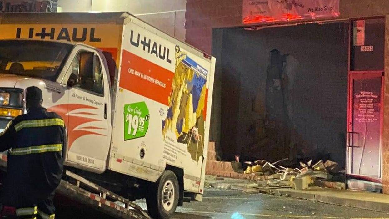 Destroyed business and towing a U-Haul