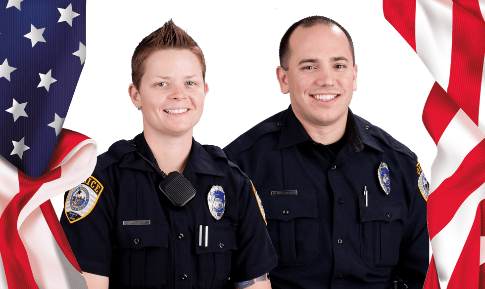 Det. Donna Montague and Det. Mikel Mazlaghani