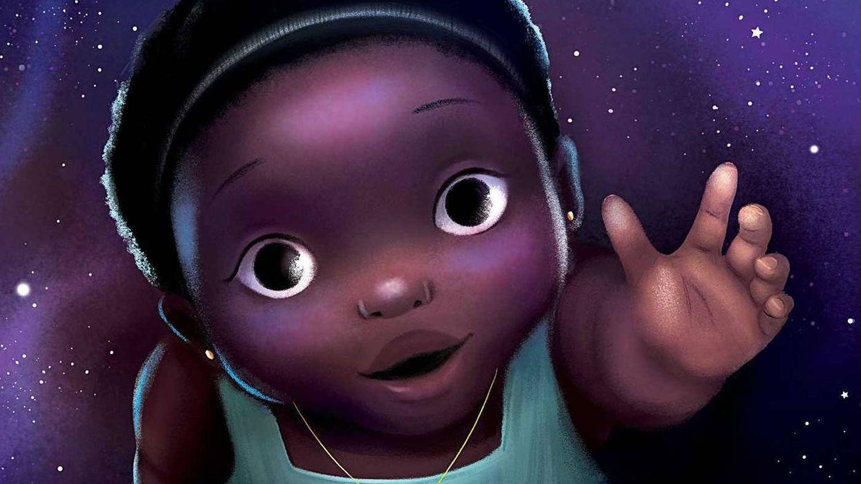 Detail of the cover of the book "Sulwe," by Lupita Nyong'o, illustrated by Vashti Harrison