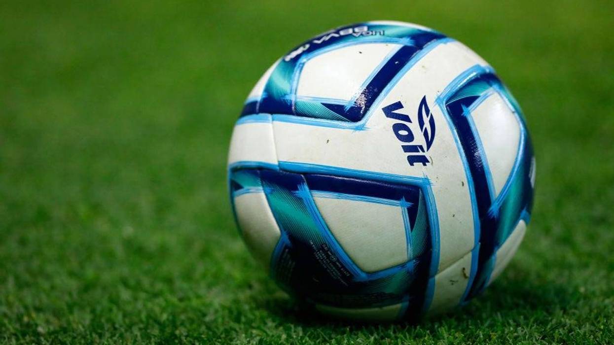 Detail of the official match ball prior the 9nd round match between Leon and Monterrey as part of the Torneo Clausura 2023 Liga MX at Leon Stadium on February 27, 2023 in Leon, Mexico.