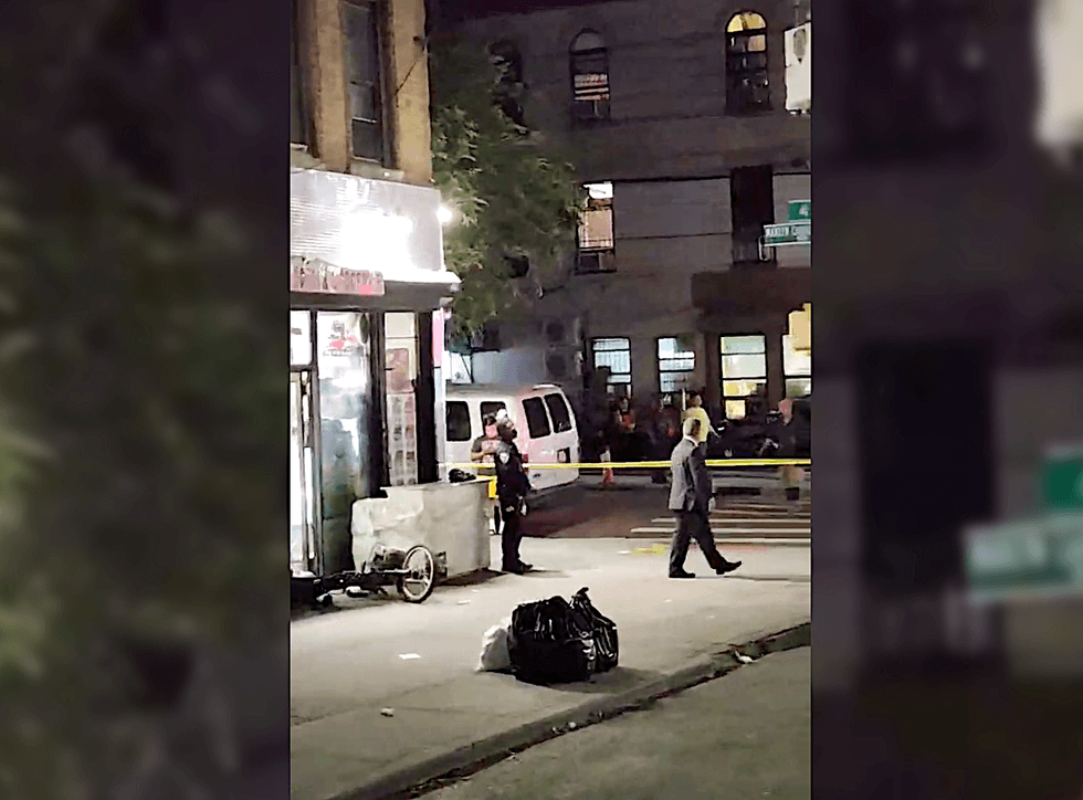 Detectives were seen walking in and out of a deli at the intersection where the stabbing occurred