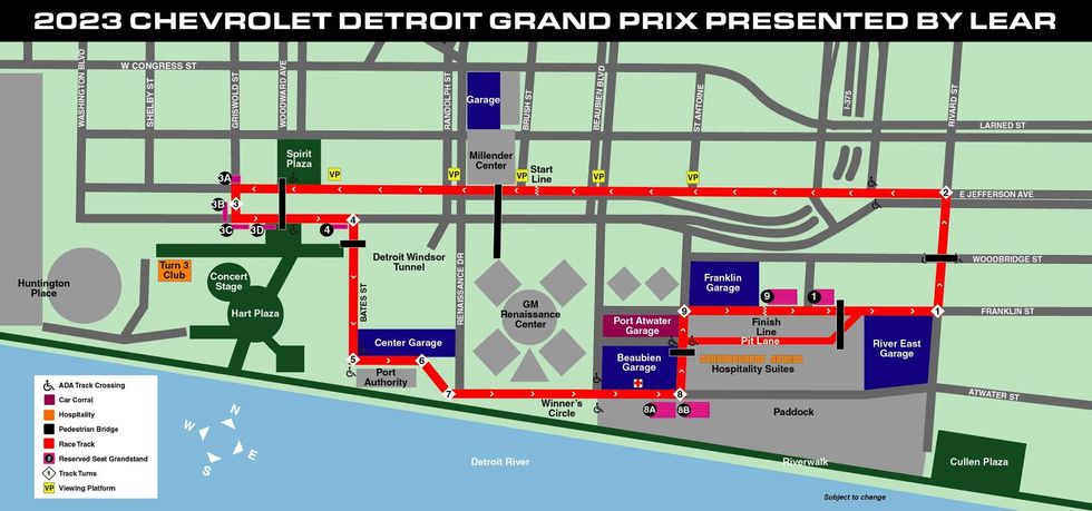 Detroit Grand Prix Course