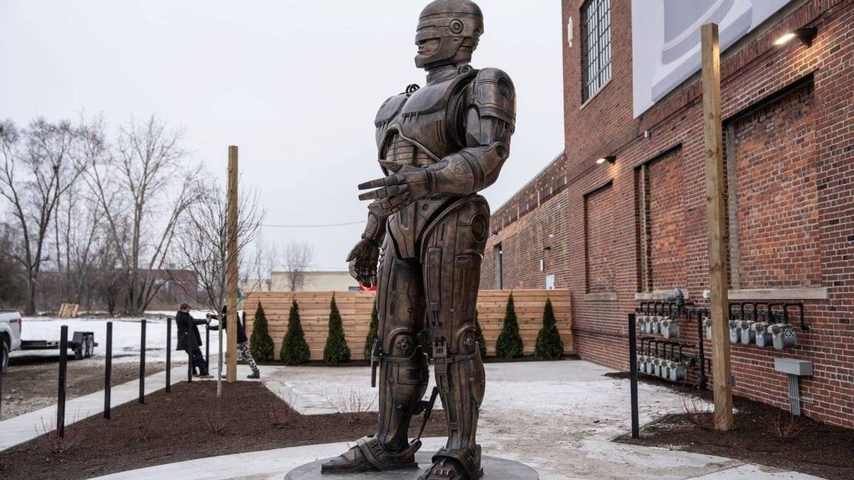 Detroit has unveiled a 10-foot bronze RoboCop statue in its Eastern Market district, celebrating the cult-classic 1987 film that was famously set in Detroit but largely filmed in Dallas.