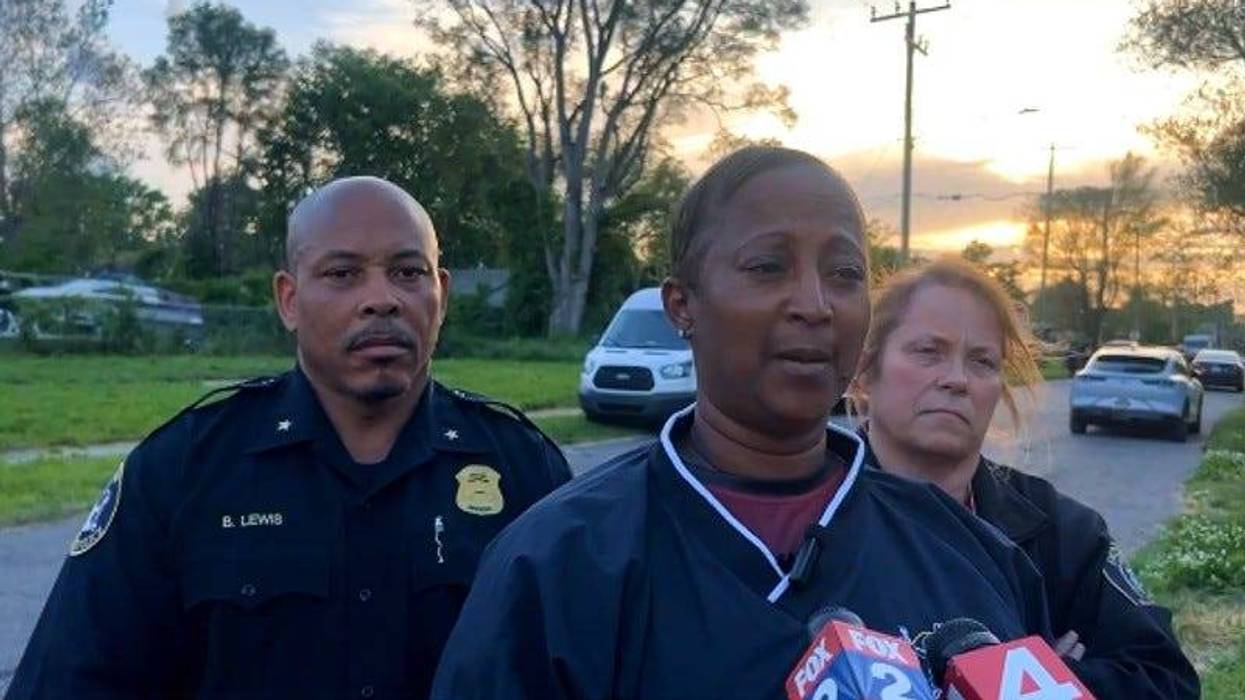 Detroit Police Deputy Chief Jacqueline Pritchett speaks with reporters about a child who picked up a gun and shot himself Wednesday.