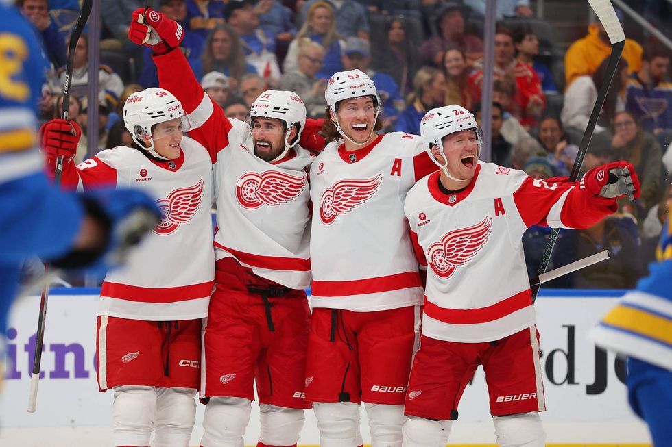 Near top of NHL, Red Wings 'pushing even harder than we have before'
