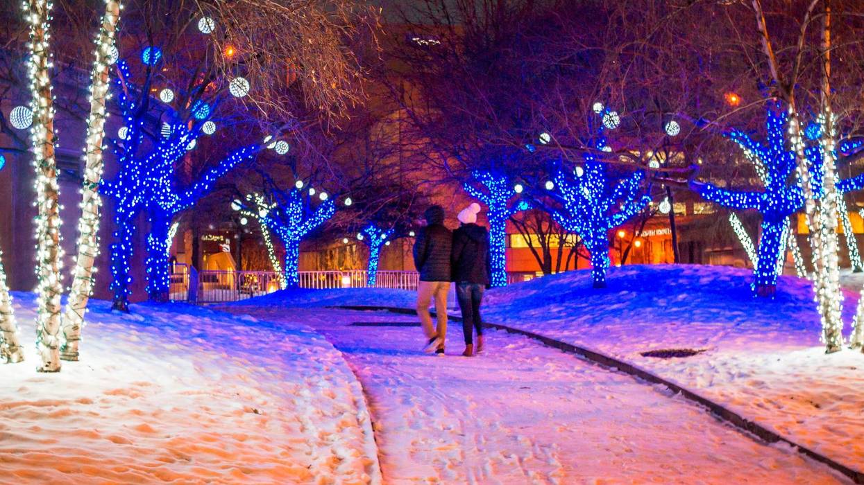 Detroit's annual winter festival kicked off in its new location on Friday, with a ceremonial ice ribbon cutting to mark to official start of Winter Blast in downtown Royal Oak.