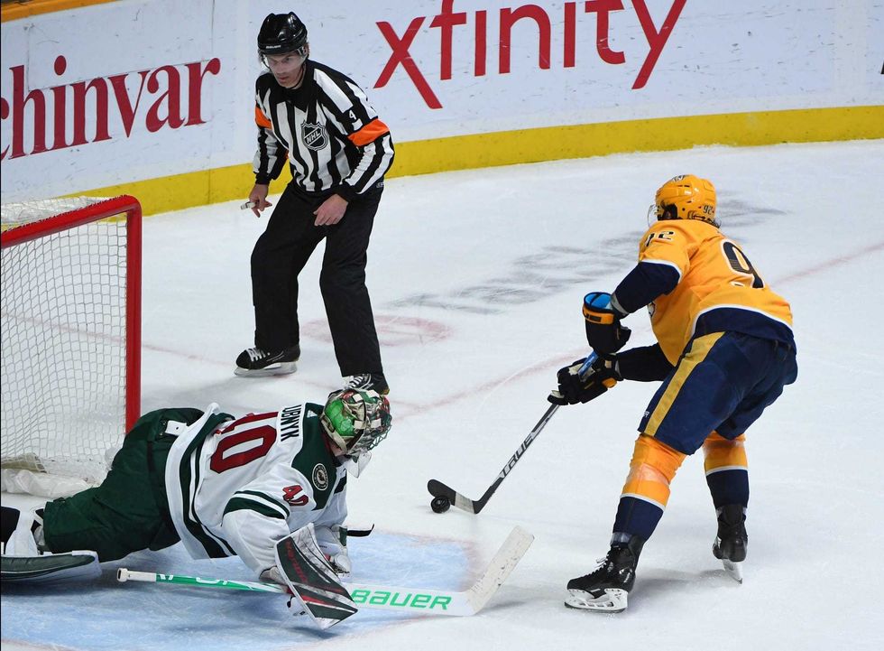 Dubnyk not happy with go-ahead goal in shootout loss