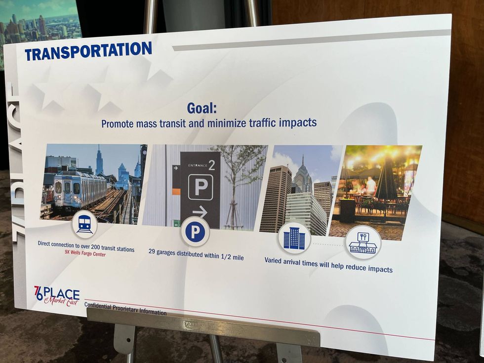 Developers hope to minimize traffic impact by promoting mass transit options to and from the arena.