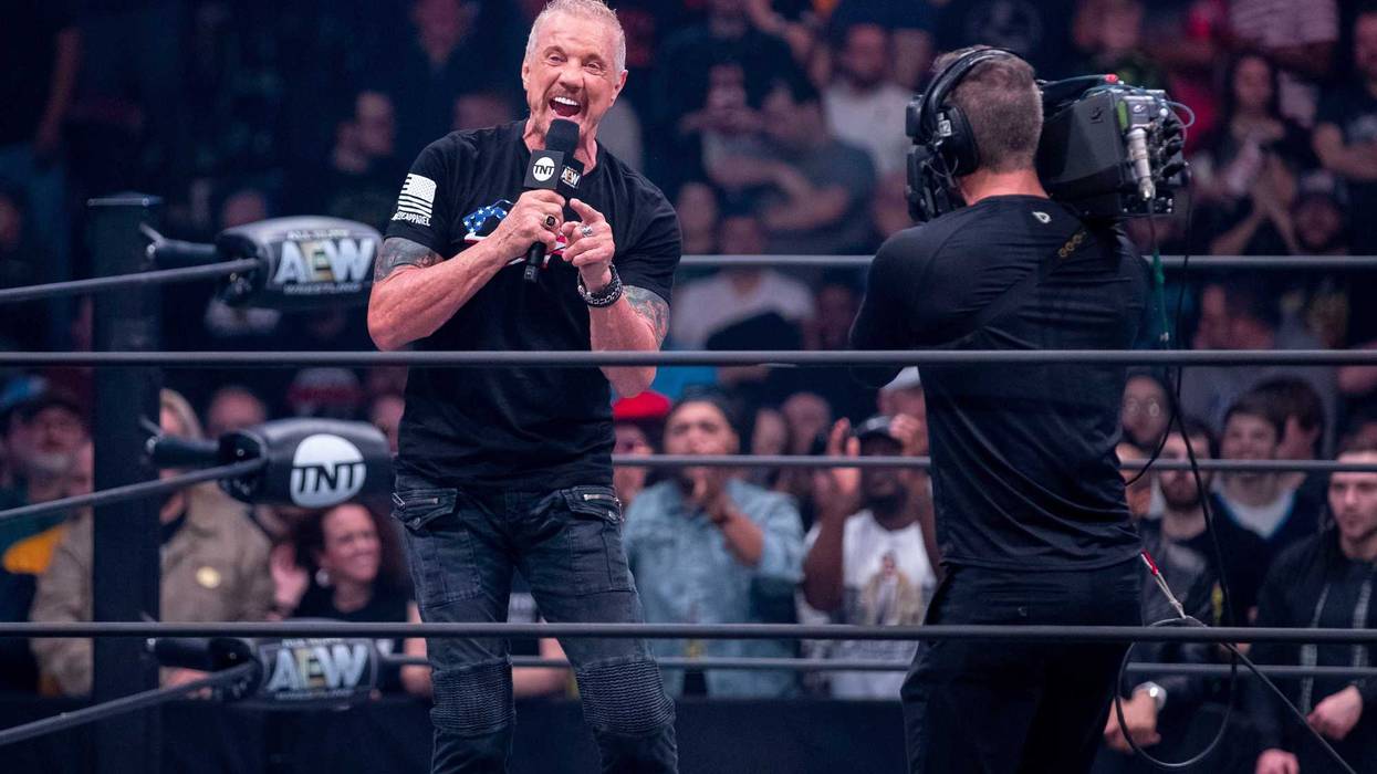 Diamond Dallas Page hypes up the crowd