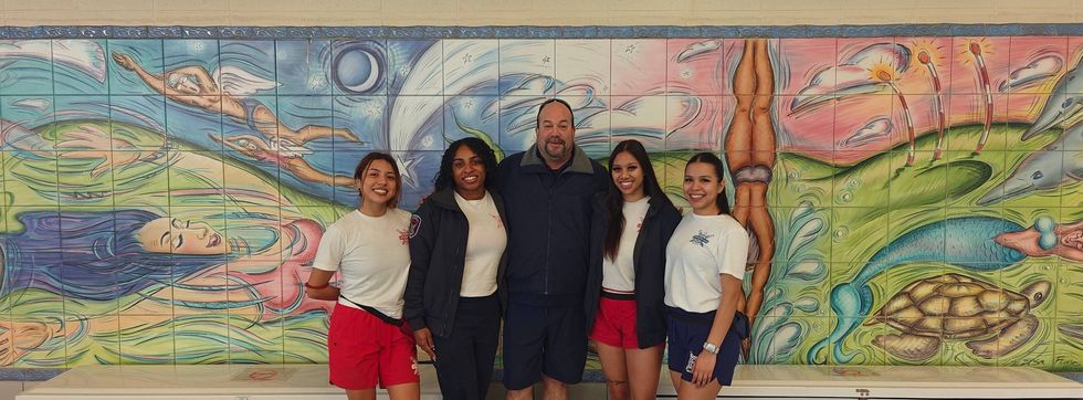 Diana Huerta (Lifeguard), Lauren Brown (Pool Manager), John Lopez (Aquatic Facility Manager) Angel Sapida (Lifeguard), Betzaida Cervantes (Lifeguard Aide)
