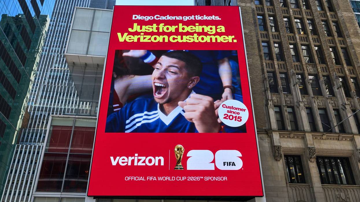 Diego Cadena's World Cup tickets billboard