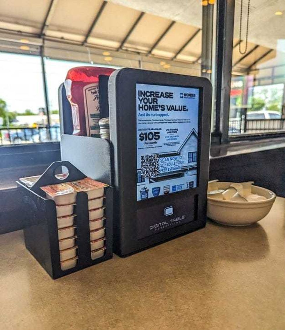 Digital Table Advertising