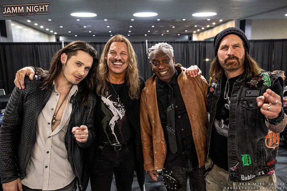 Dino Jelusick - Chris Jericho - Corey Glover - Phil Demmel - Jamm Night hosted by Paulie Z - Anaheim Convention Arena - 1.23.26
