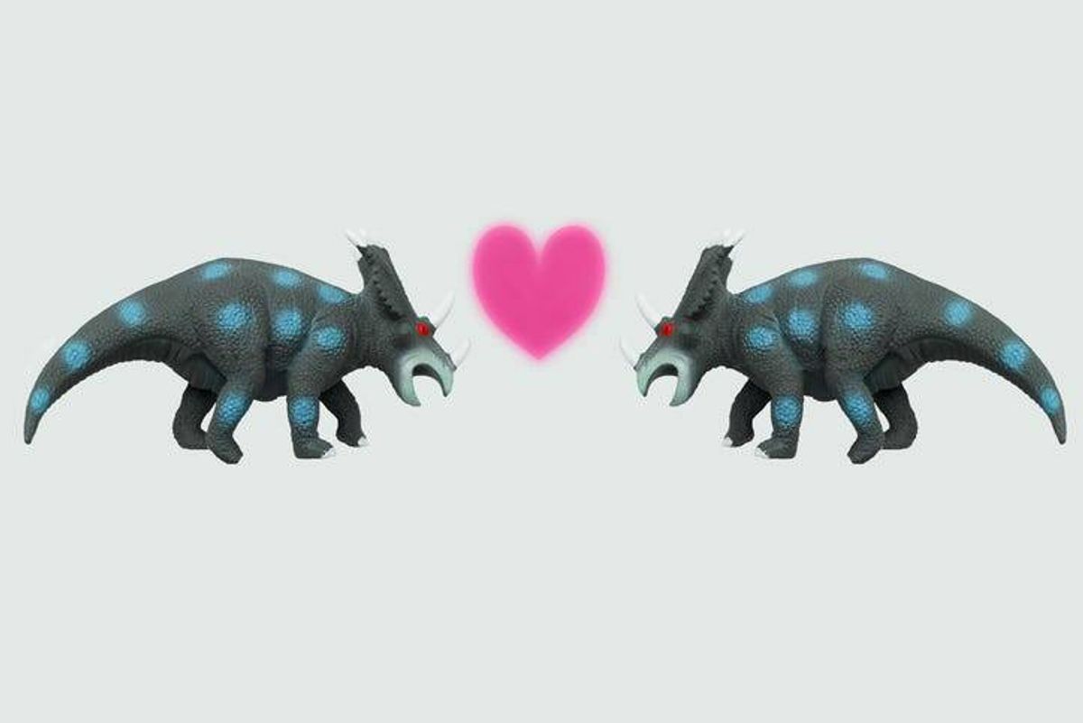 Dinosaurs in love