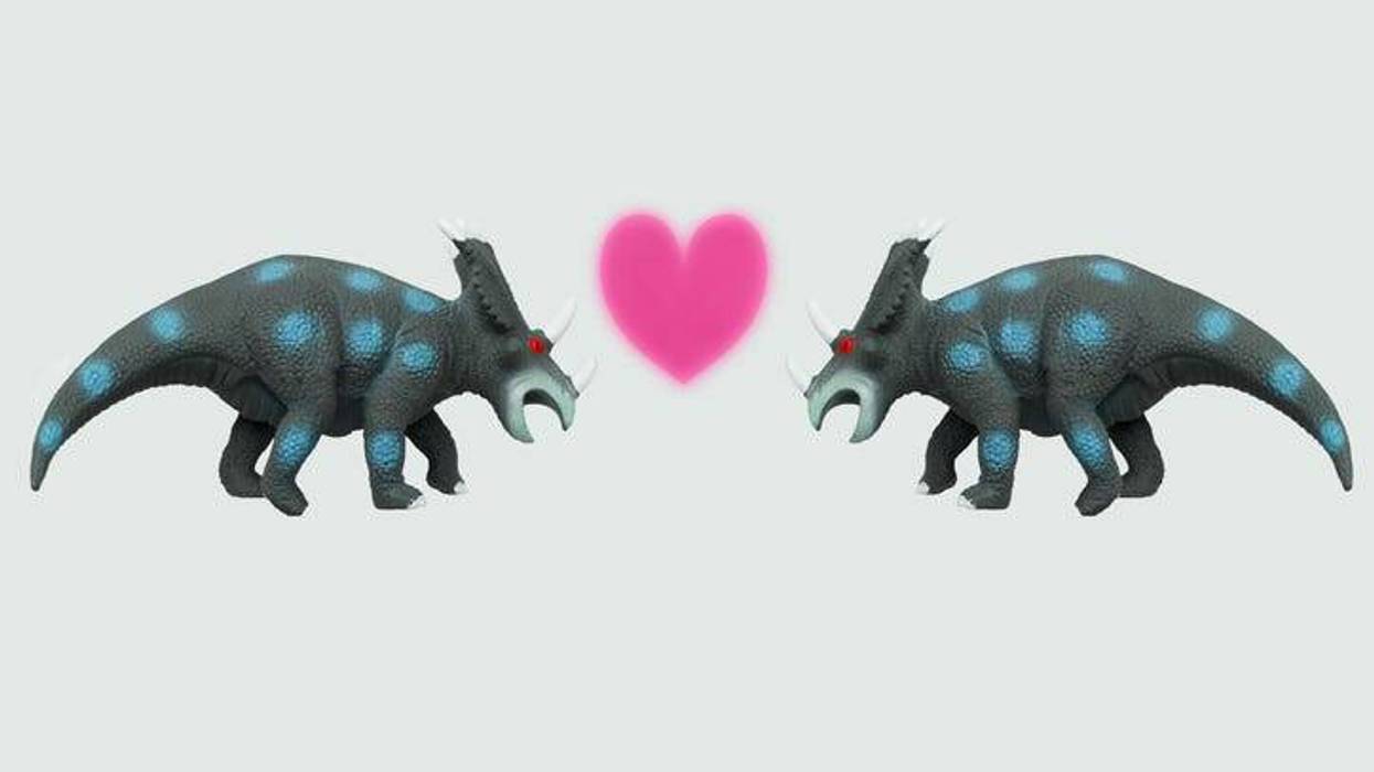Dinosaurs in love