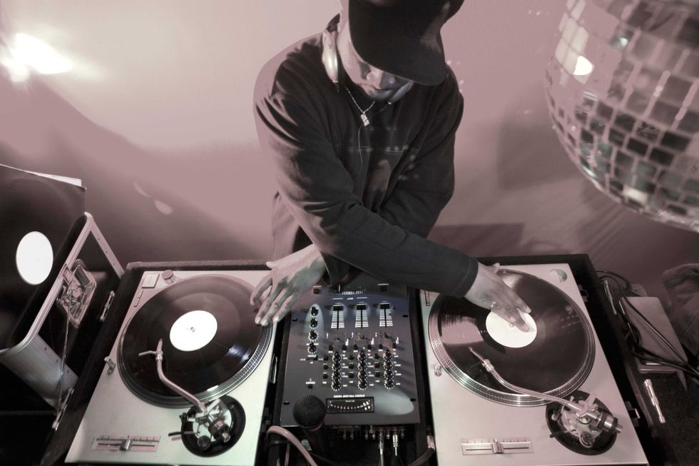 Disc jockey - stock photo