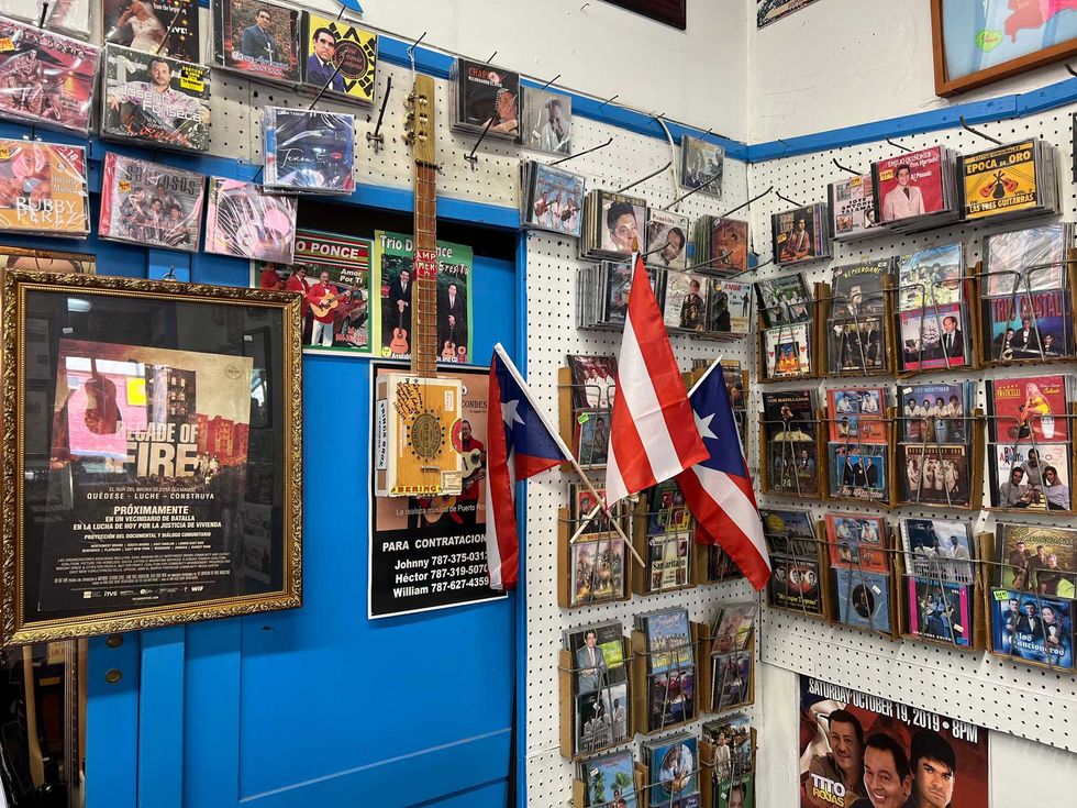 Display and memorabilia inside of Casa Amadeo