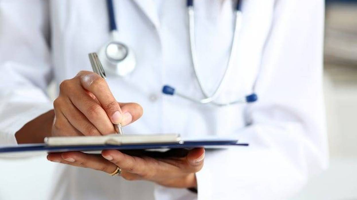 doctor with a clipboard