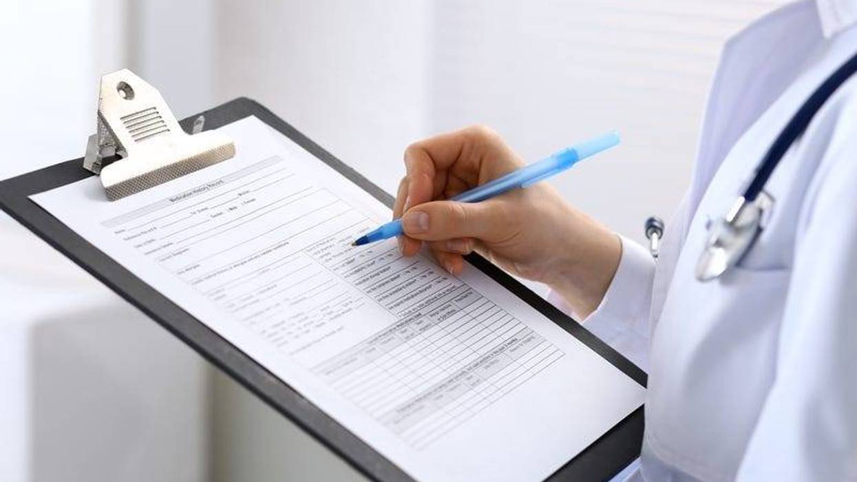 doctor with clipboard