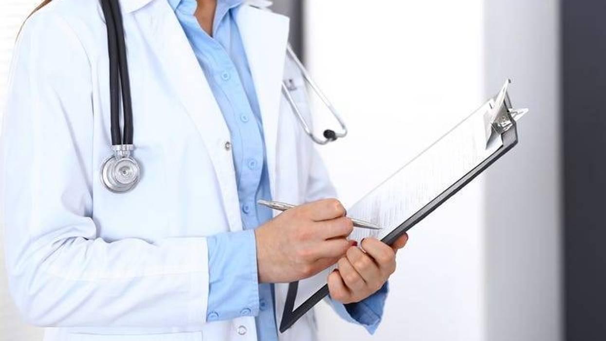 doctor with clipboard