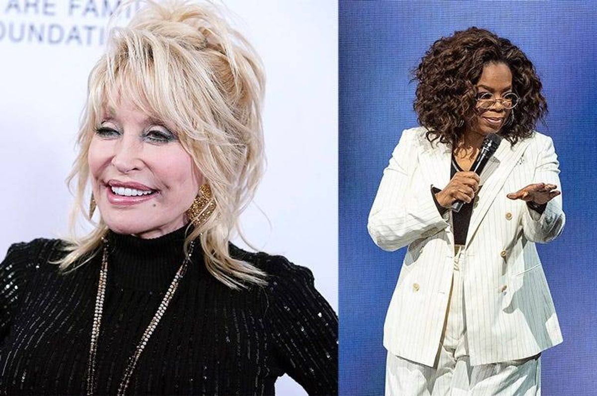 Dolly Parton and Oprah