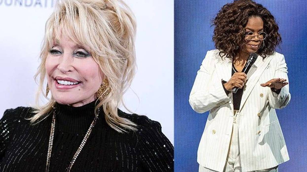 Dolly Parton and Oprah