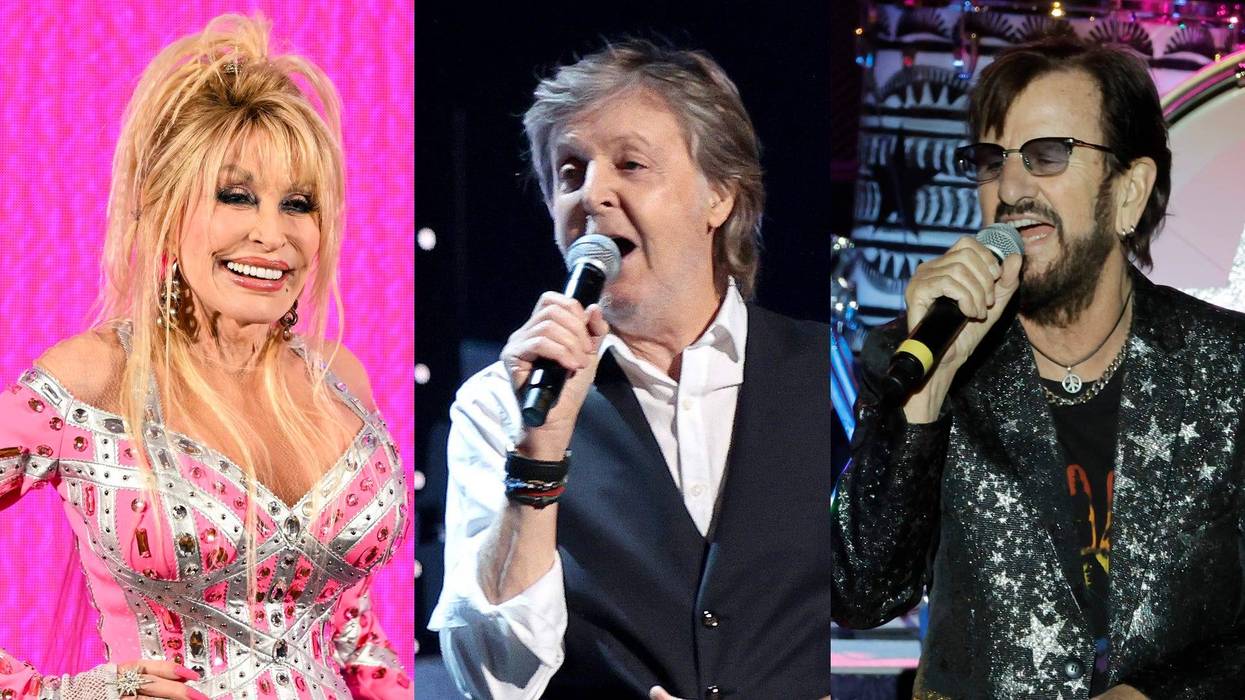 Dolly Parton, Paul McCartney, Ringo Starr