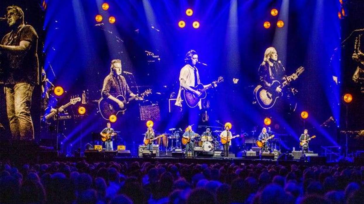 Don Henley, Timothy B. Schmidt, Joe Walsh, Vince Gill, Deacon Frey Eagles in concert