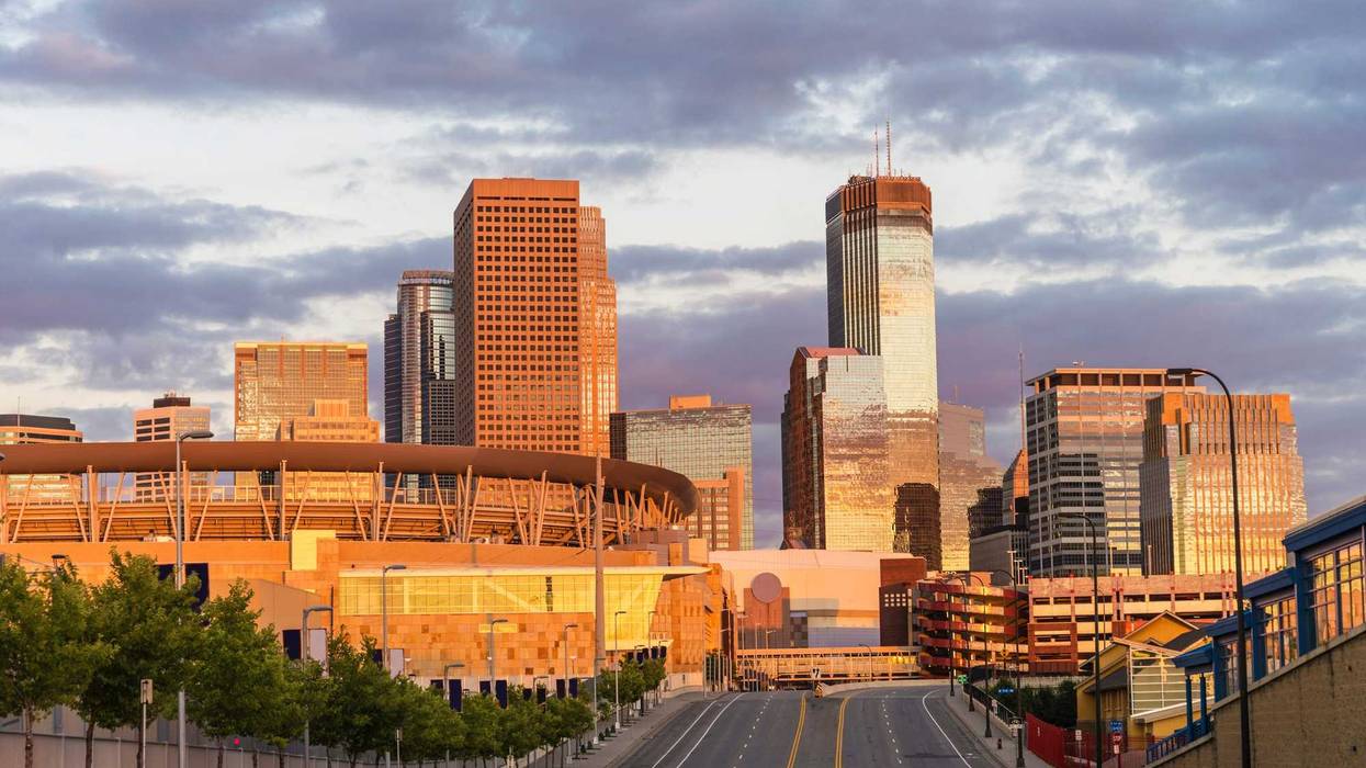 Don't expect streets around Target Field and Target Center to look this empty on Thursday as the Twins play a day game followed by a Wolves playoff game.