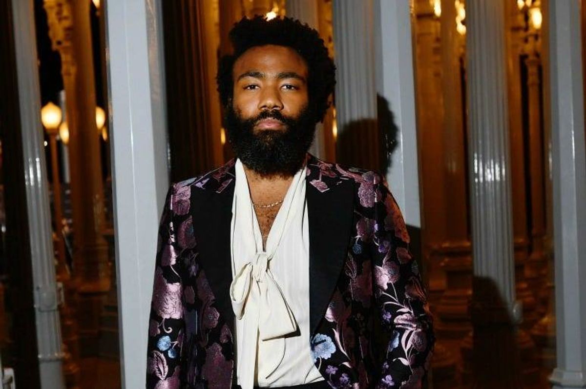 Donald Glover, wearing Gucci, attends the 2019 LACMA Art + Film Gala