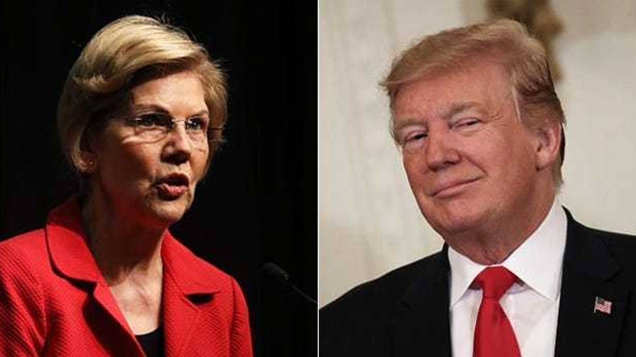 Donald Trump and Elizabeth Warren
