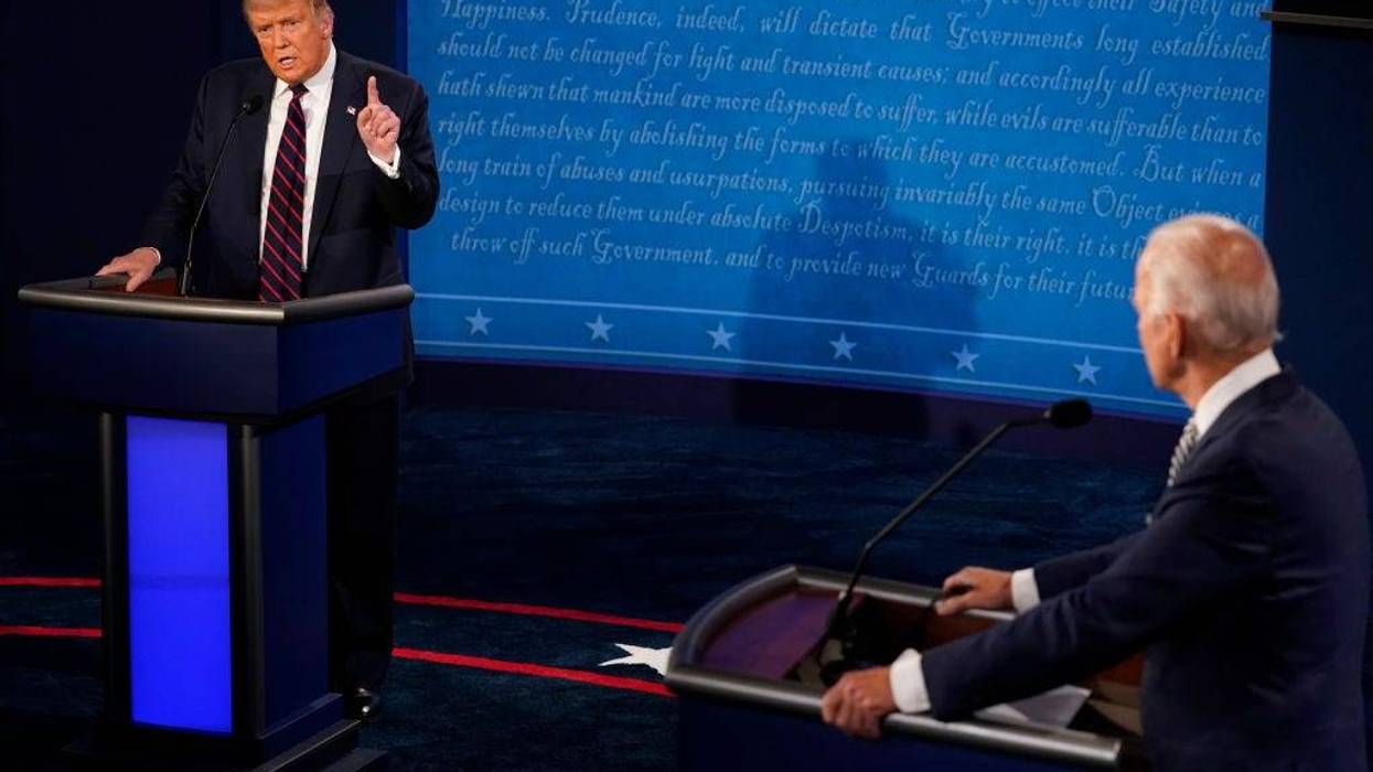 Donald Trump and Joe Biden during 2020 Presidential Debate